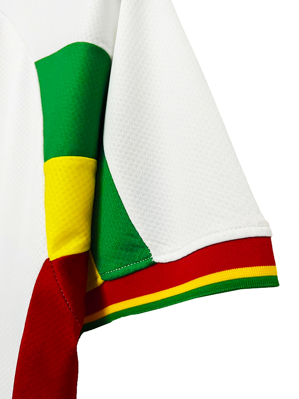 Camiseta de Fútbol Senegal 2002, Blanca-2-