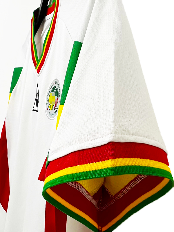 Camiseta de Fútbol Senegal 2002, Blanca-4-