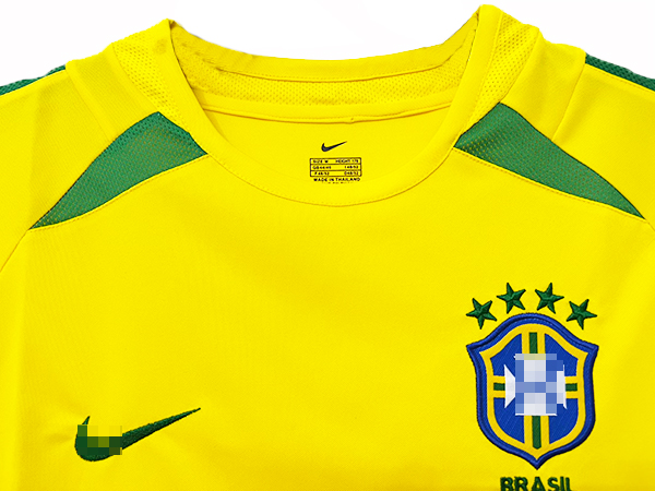 Camiseta Brasil Primera Equipación 2002-4-