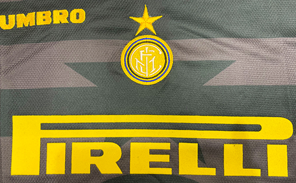 Camiseta Inter de Milán Segunda Equipación 1997/98, Negro y Gris-3-