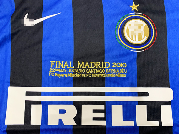 Camiseta Inter de Milán Primera Equipación 2010, Azul y negro-4-
