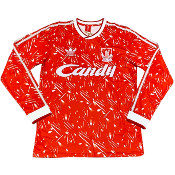 Camiseta Liverpool Primera Equipación 1989-91 Manga Larga