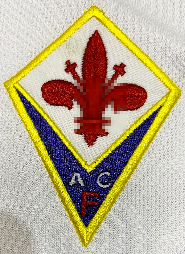 Camiseta Fiorentina Segunda Equipación1998, Blanca-4-