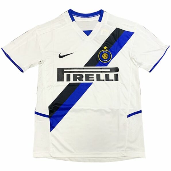 Camiseta Inter de Milán Segunda Equipación 2002/03, Blanca | madrid-shop.cn