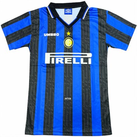 Camiseta Inter de Milán Primera Equipación 1997/98, Azul y Negro | madrid-shop.cn
