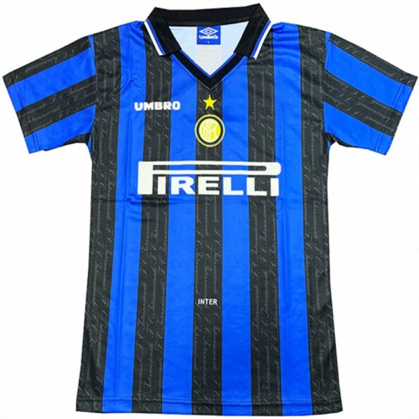 Inter Milan Home Shirt 1997/98, Blue and Black