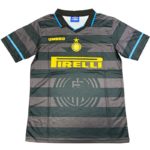 Camiseta Inter de Milán Segunda Equipación 1997/98, Negro y Gris | madrid-shop.cn 2