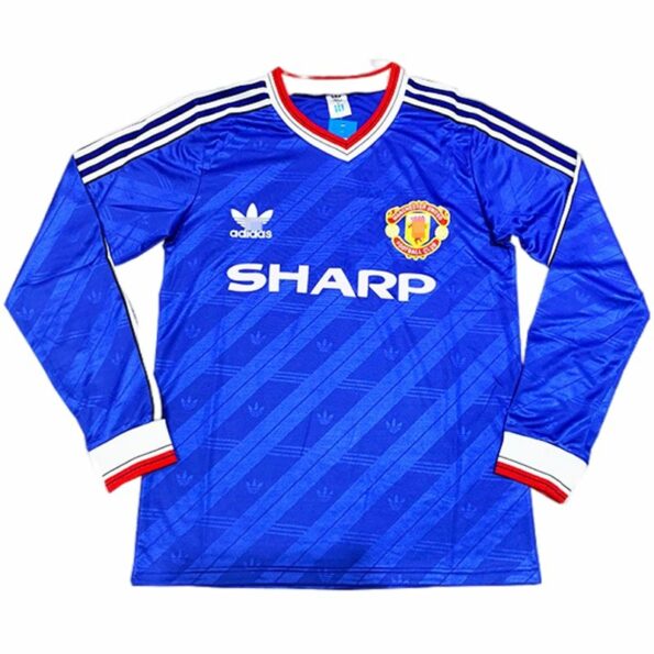 Camiseta Manchester United Segunda Equipación 1986-88 Manga Larga
