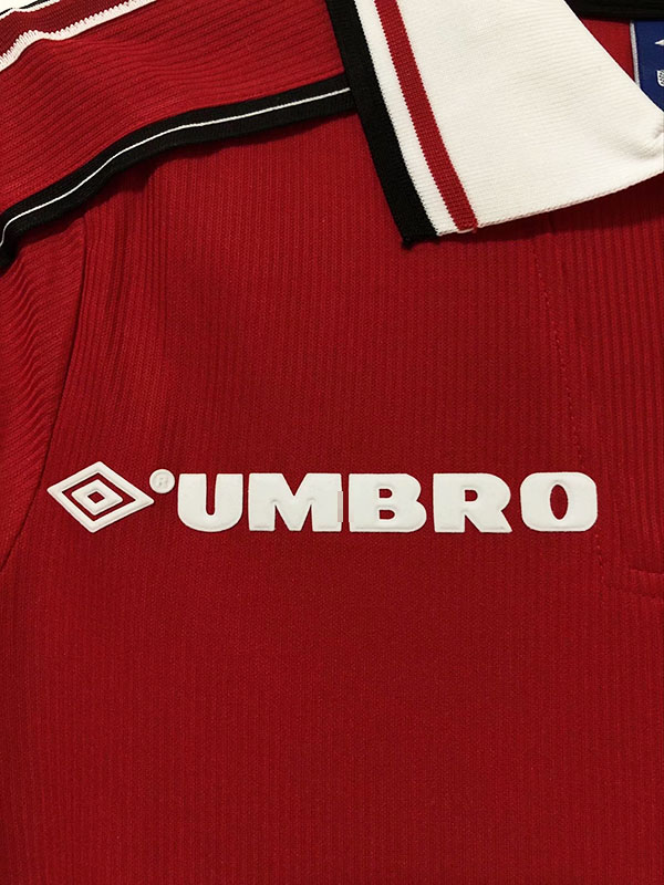 Camiseta Manchester United Primera Equipación 1998 Manga Larga-8-