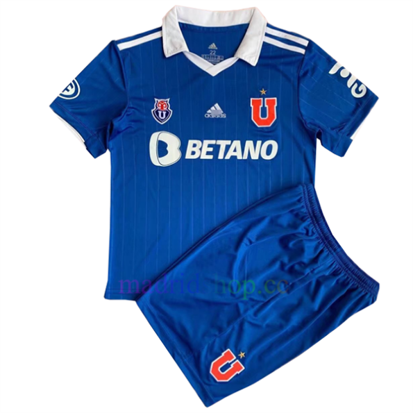 Camisa titular da U. de Chile 2022/23 infantil