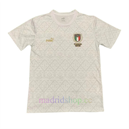 T-Shirt Vincitrice Grafica Italia FIGC Bianca