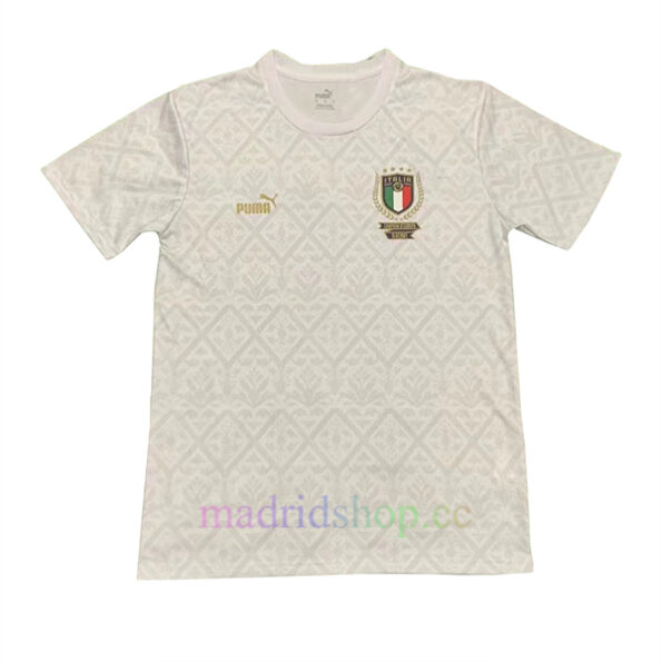 Camiseta Gráfica Itália FIGC Vencedora Branca