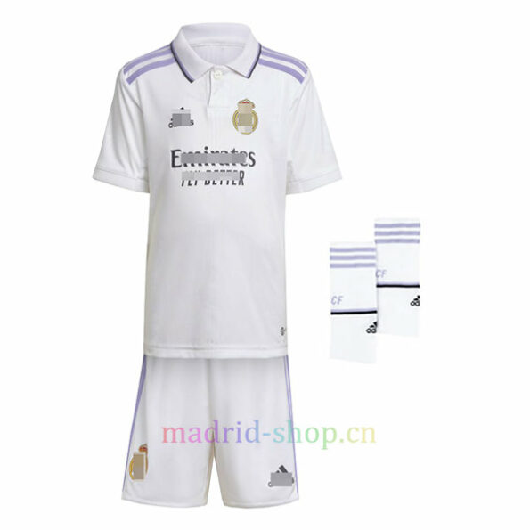 Reαl Madrid Home Shirt and Pants 2022/23 Kids