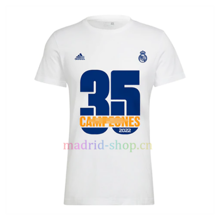 Camiseta Reαl Madrid 35º Título de Campeón 2022 | madrid-shop.cn