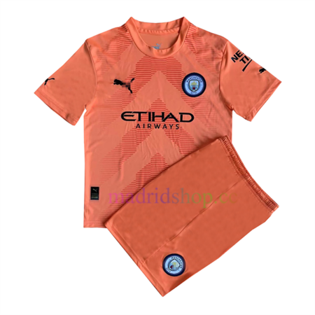 Camiseta Portero Manchester City 2022/23 Niño Naranja