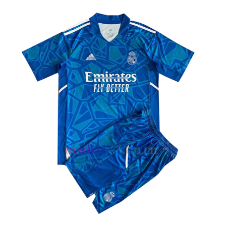 Conjunto de Camisetas de Portero Reαl Madrid 2022/23 Niño Azul | madrid-shop.cn