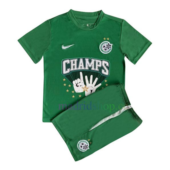 Camiseta Maccabi Haifa 2022/23 Niño Edición Campeonato Verde