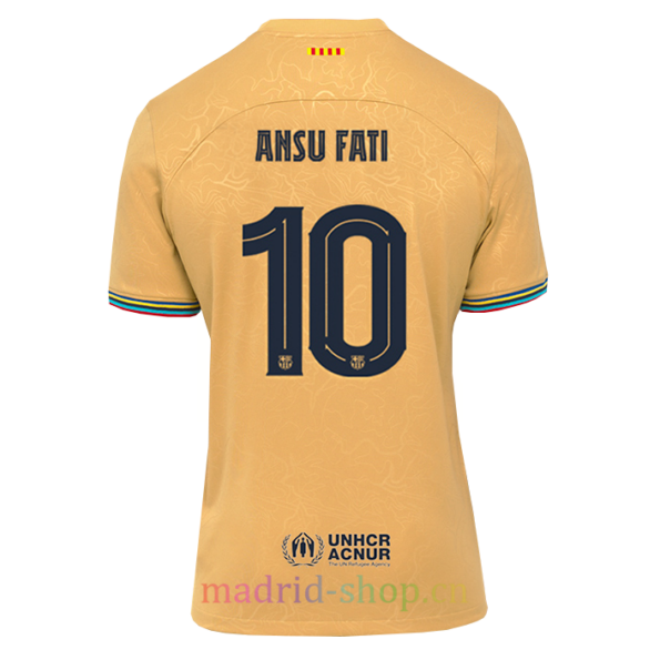 Camisa reserva Ansu Fati Barcelona 2022/23