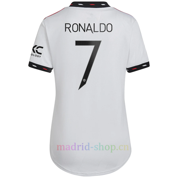 Cristiano Ronaldo Maillot Extérieur Manchester United 2022/23 Femme Champions League
