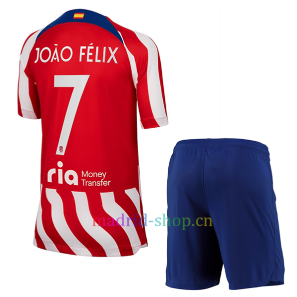João Félix Atlético de Madrid Home Shirt 2022/23 Kids Champions League