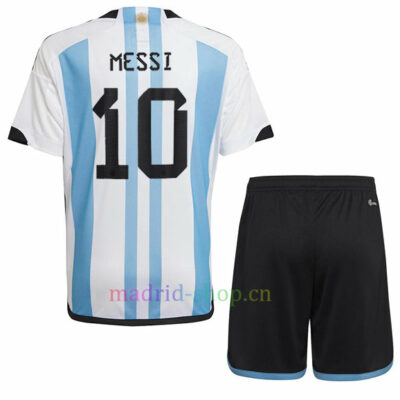 Conjunto de Camisetas Messi Argentina Primera Equipación 2022/23 Niño | madrid-shop.cn