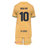 Conjunto de Camisetas Ansu Fati Barça Primera Equipación 2022/23 Niño