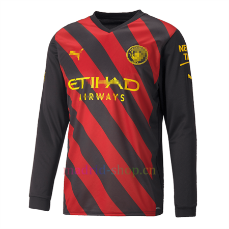 Camiseta Manga Larga Manchester City Segunda Equipación 2022/23 | madrid-shop.cn