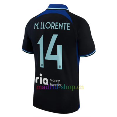 Camiseta Marcos Llorente Atlético de Madrid Segunda Equipación 2022/23 Version Jugador Champions League | madrid-shop.cn