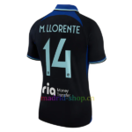 Camiseta Marcos Llorente Atlético de Madrid Segunda Equipación 2022/23 Mujer Champions League | madrid-shop.cn 2