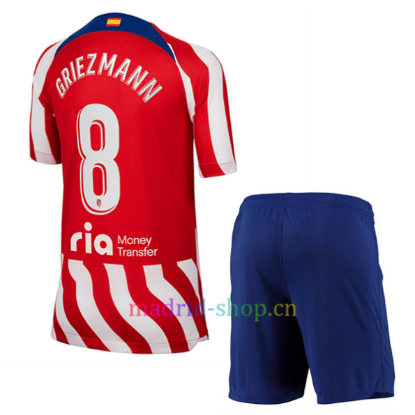 Griezmann Atlético de Madrid Home Shirt 2022/23 Criança
