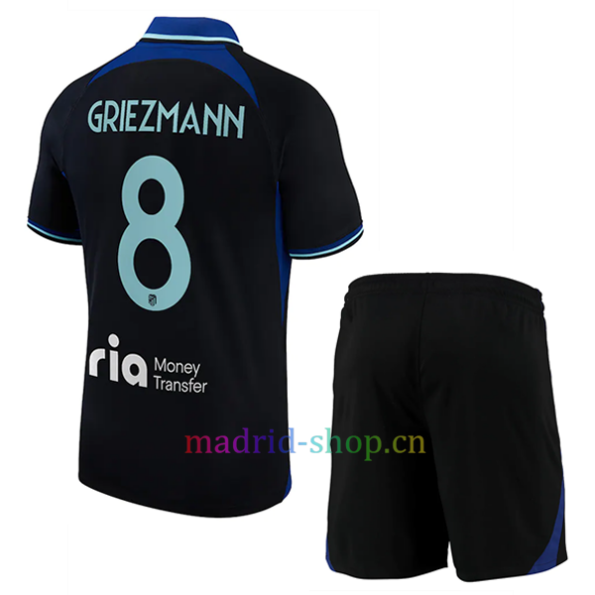 Camiseta Griezmann Atlético de Madrid Segunda Equipación 2022/23 Niño Champions League