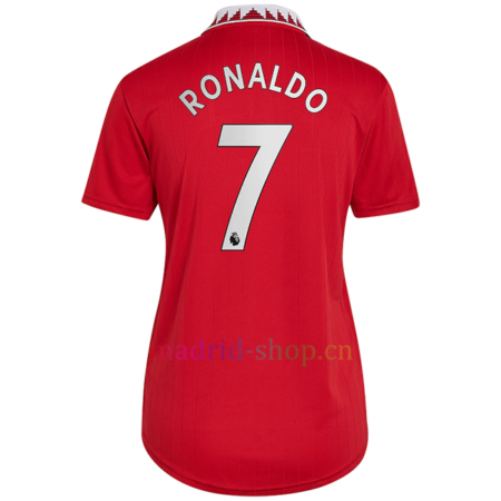 Camisetas Cristiano Ronaldo Manchester United Primera Equipación 2022/23 Mujer Premier League | madrid-shop.cn