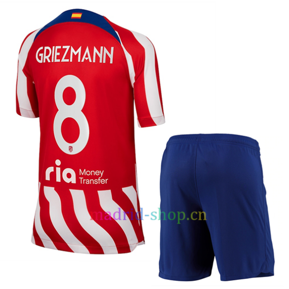 Camiseta Griezmann Atlético de Madrid Primera Equipación 2022/23 Niño Champions League | madrid-shop.cn
