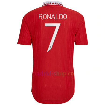 Camisetas Cristiano Ronaldo Manchester United Primera Equipación 2022/23 Version Jugador Champions League