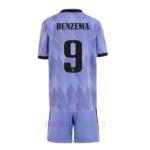 Camiseta Benzema Segunda Equipación 2022/23 Niño