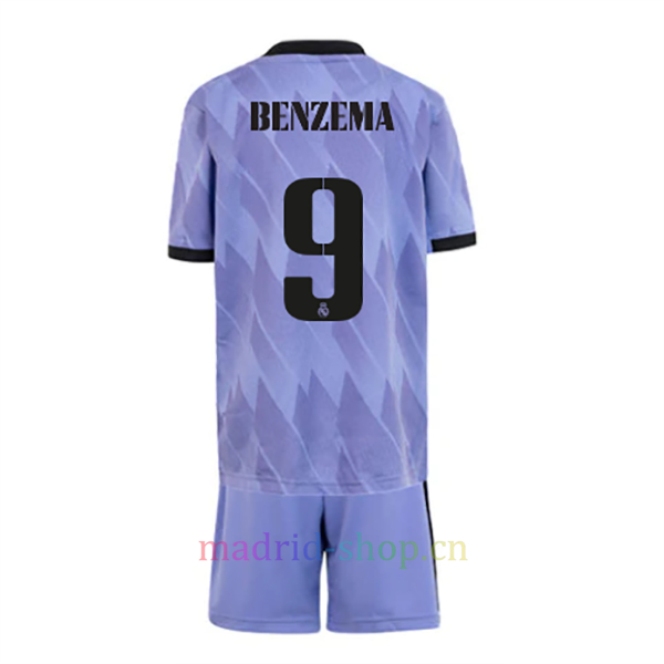 Camiseta Benzema Real Madrid Segunda Equipación 2022/23 Niño | madrid-shop.cn