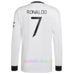 Camiseta Manga Larga Cristiano Ronaldo Manchester United Segunda Equipación 2022/23 Premier League
