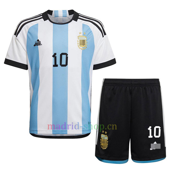 Conjunto de Camisetas Messi Argentina Primera Equipación 2022/23 Niño | madrid-shop.cn 4