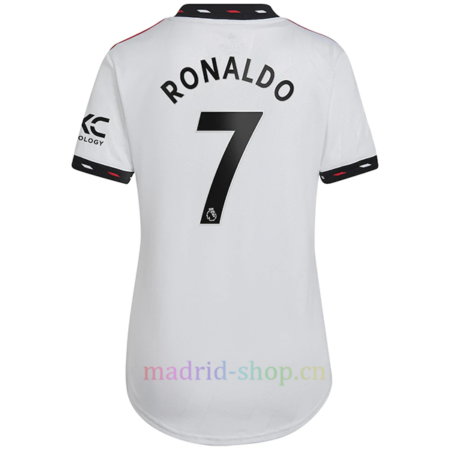 Camiseta Cristiano Ronaldo Manchester United Segunda Equipación 2022/23 Mujer Premier League