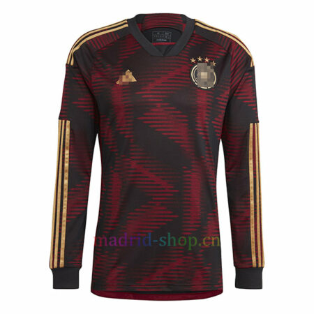 Camisetas Manga Larga Alemania Segunda Equipación 2022 Copa Mundial