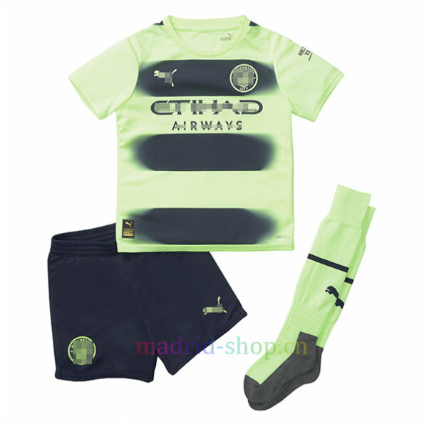 Camisa infantil Manchester City Third Kit 2022/23