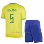 Camiseta de Casemiro Brasil Primera Equipación 2022/23 Niño