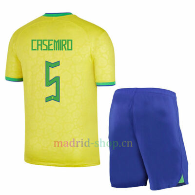 Camiseta de Casemiro Brasil Primera Equipación 2022/23 Niño | madrid-shop.cn