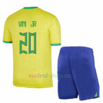 Camiseta Vini JR Brasil Primera Equipación 2022/23 Niño