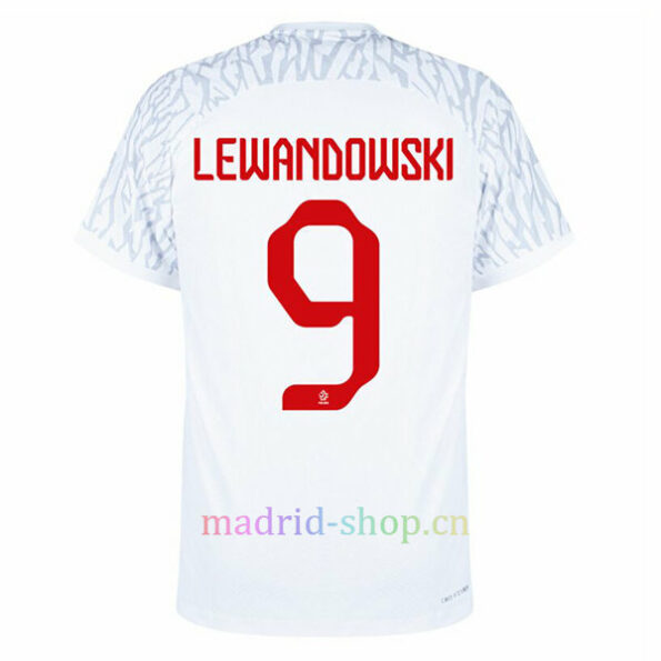 Lewandowski Camiseta Polonia Primera Equipación 2022 Copa Mundial