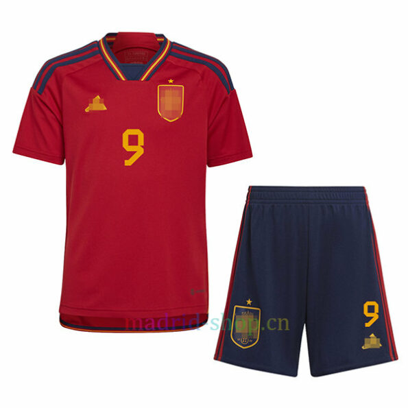 Gavi Conjunto de Camisetas España Primera Equipación 2022/23 Niño | madrid-shop.cn 4