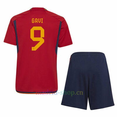 Gavi Conjunto de Camisetas España Primera Equipación 2022/23 Niño | madrid-shop.cn