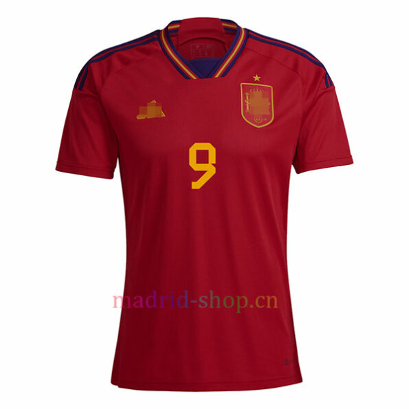 Camiseta Gavi España Primera Equipación 2022 Copa Mundial