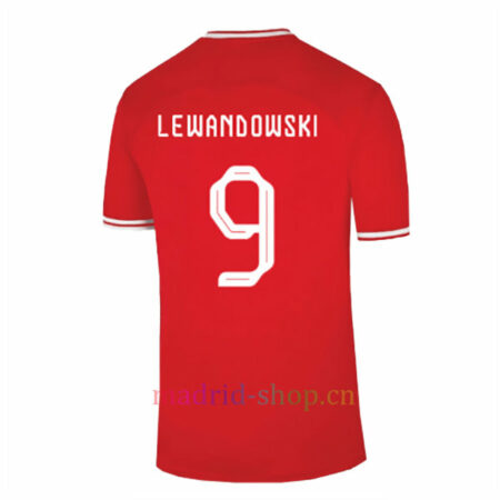 Lewandowski Camiseta Polonia Segunda Equipación 2022 Copa Mundial