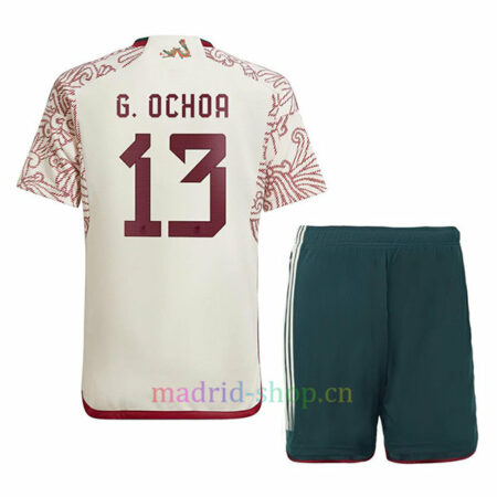 Ochoa Camiseta México Segunda Equipación 2022 Niño